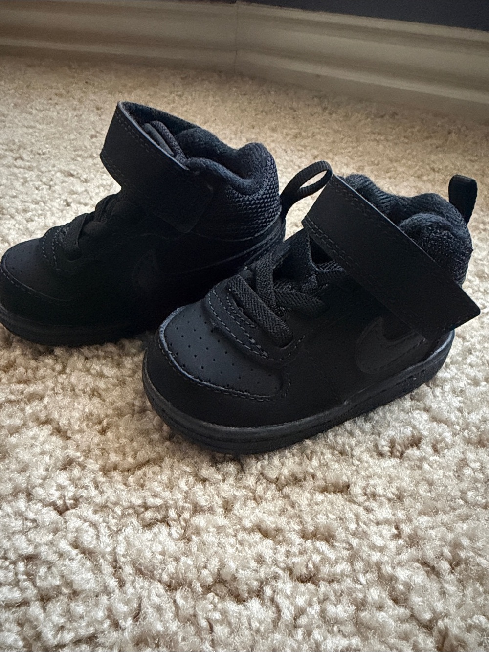 Nike Baby Black High-Top Sneaker
